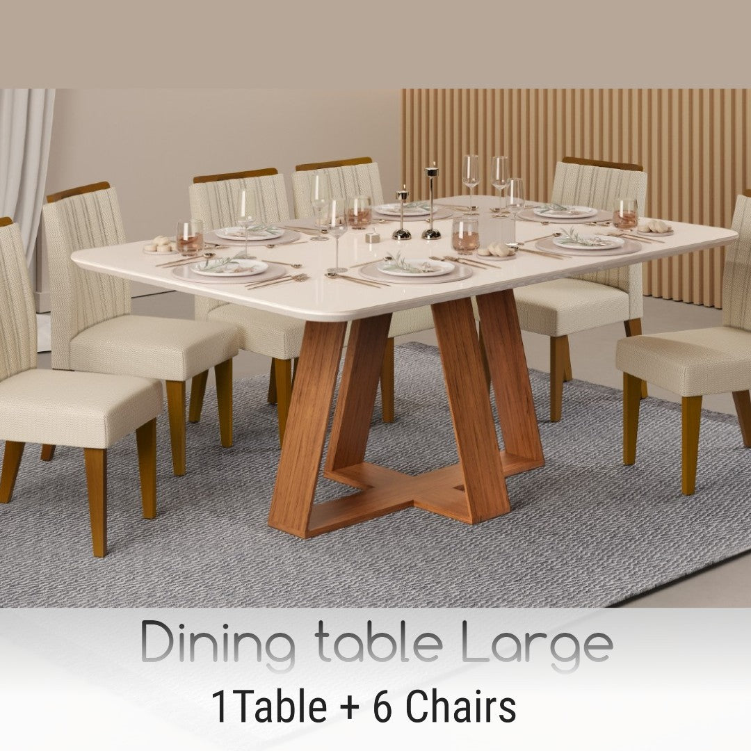 Dining table  Large + 6 Chairs